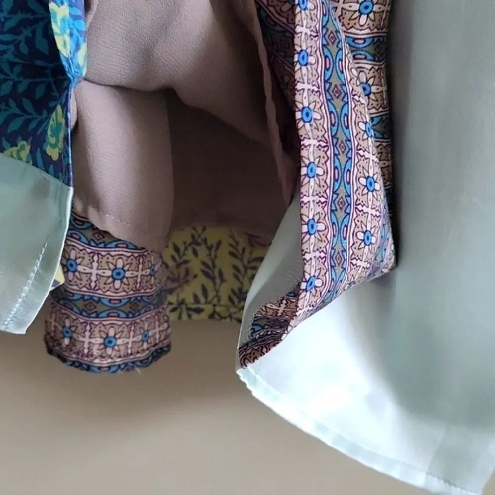 J.Jill Silk Patchwork Skirt – Vintage Elegance!